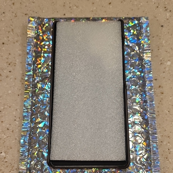 LV Tan Monogram Case with Iridescent Border - Picture 3 of 4